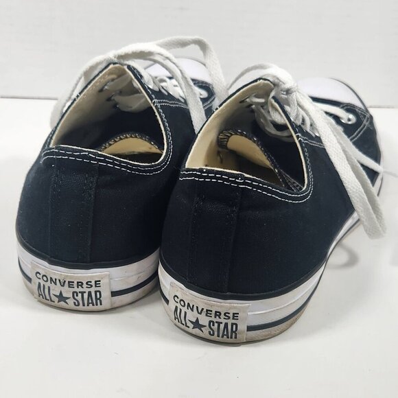 Converse All Star Black Low Top Shoes Sz 10 Men's, 12 Women's - Picture 3 of 4